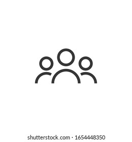 People Icon Vector Illustration. Persons Symbol For Your Web Site Design, Logo, App, UI. Vector Illustration, EPS10.