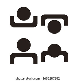 people icon vector logo vector