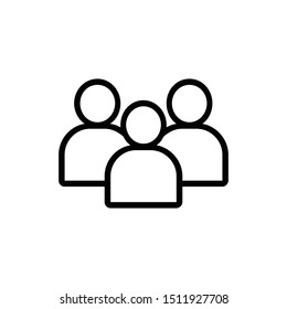 People icon vector logo design template