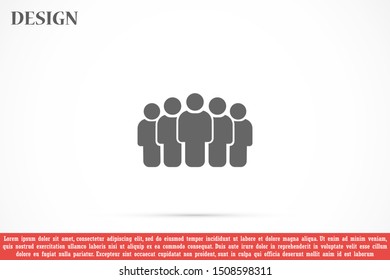 People Icon vector  museums set in trendy flat style isolated on background. People Icon vector  museums Crowd signs. Persons symbol for your infographics website design, People Icon vector  museums