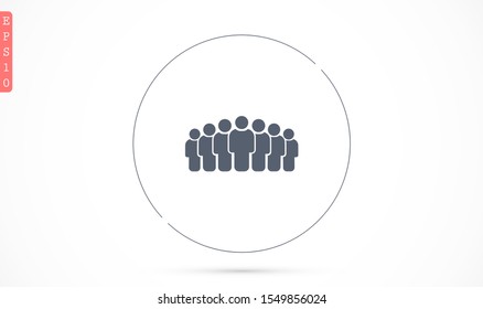People Icon vector  museums set in trendy flat style isolated on background. People Icon vector  museums Crowd signs. Persons symbol for your infographics website design, People Icon vector  museums