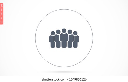 People Icon vector  museums set in trendy flat style isolated on background. People Icon vector  museums Crowd signs. Persons symbol for your infographics website design, People Icon vector  museums