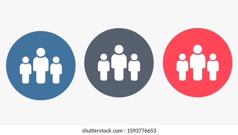 People Icon vector  museums set in trendy flat style isolated on background. People Icon vector  museums Crowd signs. Persons symbol for your infographics website design, People Icon vector  museums