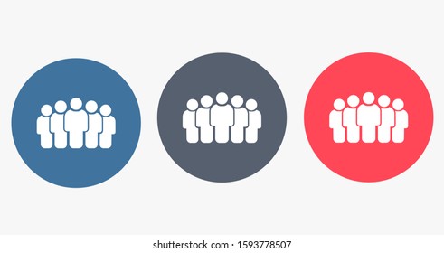 People Icon vector  museums set in trendy flat style isolated on background. People Icon vector  museums Crowd signs. Persons symbol for your infographics website design, People Icon vector  museums