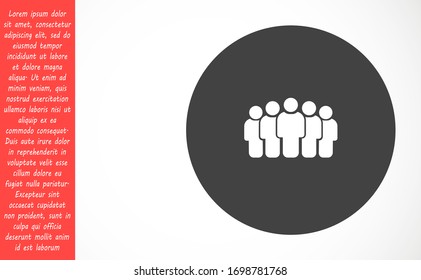 People Icon vector museums set in trendy flat style isolated on background. People Icon vector museums Crowd signs. Persons symbol for your infographics website design, People Icon vector museums