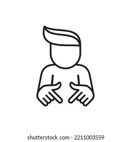 people icon vector on white background