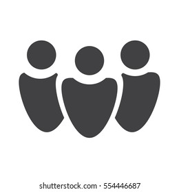 people icon vector on white background