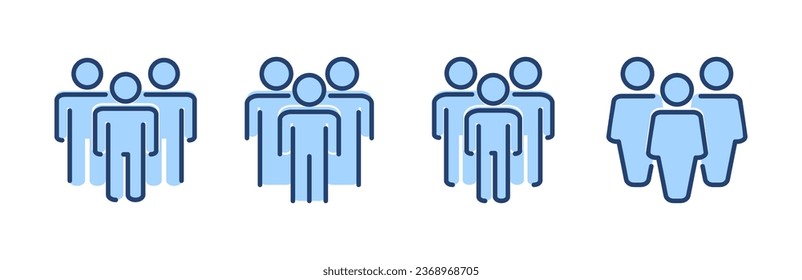 people icon vector. person sign and symbol. User Icon vector