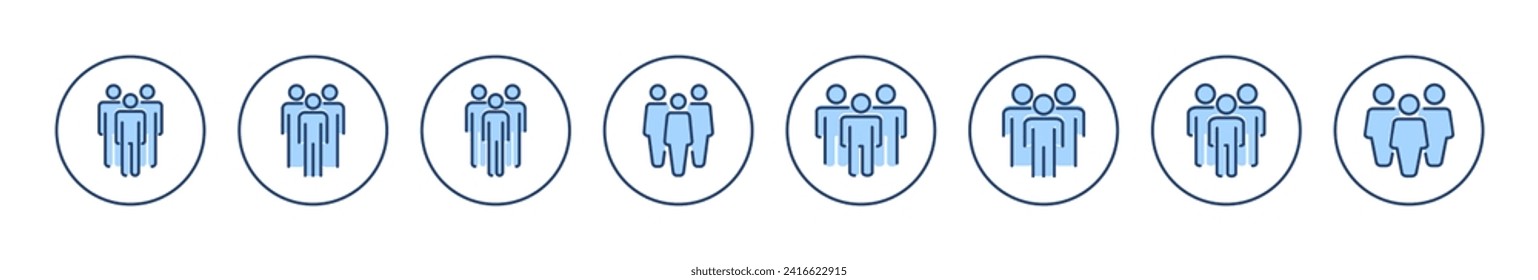 people icon vector. person sign and symbol. User Icon vector