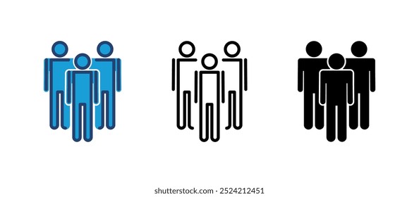 Vector de icono de persona. Vector de icono de persona. Vector de iconos de usuario