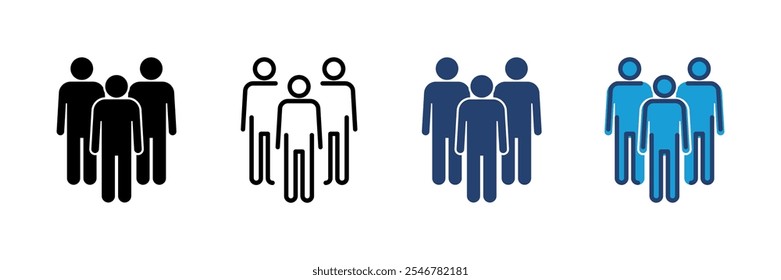 Menschen Icon Vektor. Person, Symbol, Vektor. Benutzersymbolvektor