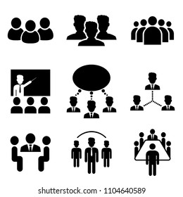 People icon vector set. Signs for infographic, logo, app development and website design.