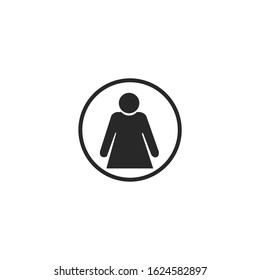 People Icon vector sign isolated for graphic and web design. People symbol template color editable on white background.