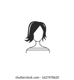 People icon vector sign isolated for graphic and web design. People woman symbol template color editable on white background.