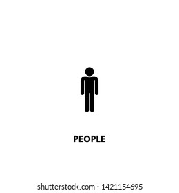 people icon vector. people sign on white background. people icon for web and app
