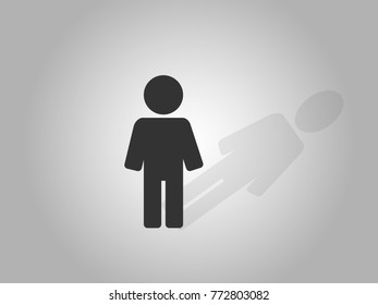People Icon Vector icon, silhouette
