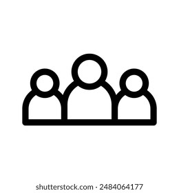 People Icon Vector Symbol Design Illustration