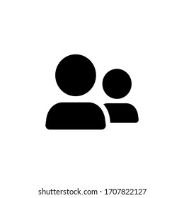 Vector de iconos de personas. Icono de trabajo en equipo aislado