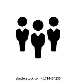 People icon vector. User icon symbol isolated