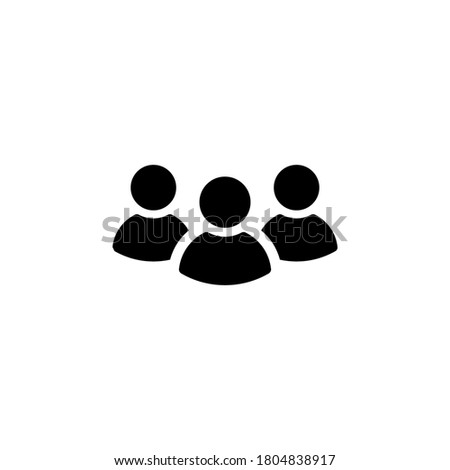 People icon vector. User symbol illustration on white background
