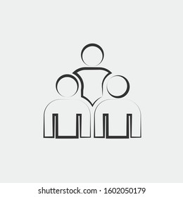 people icon vector for web and graphic design