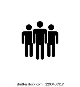 Menschen sind Symbol für Web- und mobile App. Personenzeichen und -zeichen. Benutzersymbol-Vektorgrafik