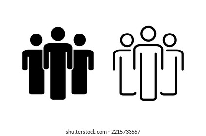 People icon vector for web and mobile app. person sign and symbol. User Icon vector