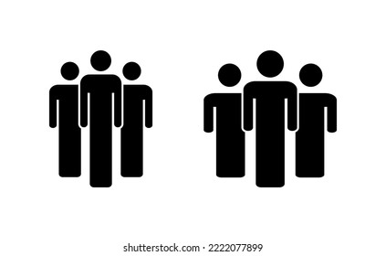Vector de iconos de personas para aplicaciones web y móviles. signo y símbolo de persona. vector de icono de usuario