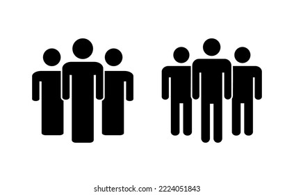 People icon vector for web and mobile app. person sign and symbol. User Icon vector