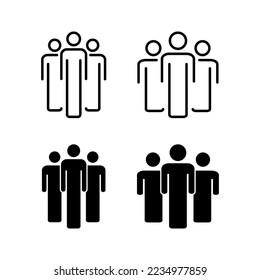 People icon vector for web and mobile app. person sign and symbol. User Icon vector