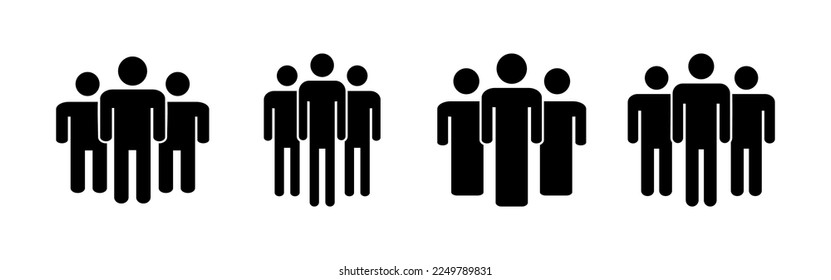People icon vector for web and mobile app. person sign and symbol. User Icon vector