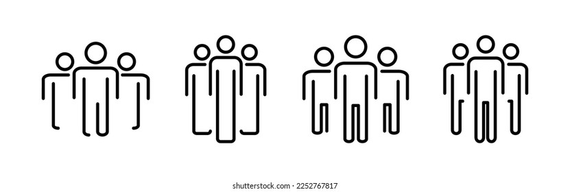 People icon vector for web and mobile app. person sign and symbol. User Icon vector