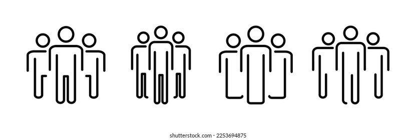 People icon vector for web and mobile app. person sign and symbol. User Icon vector
