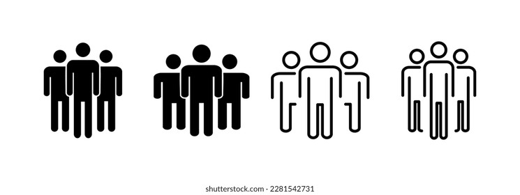 People icon vector for web and mobile app. person sign and symbol. User Icon vector