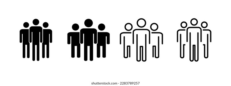 People icon vector for web and mobile app. person sign and symbol. User Icon vector