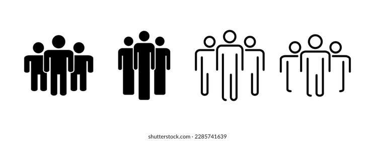 People icon vector for web and mobile app. person sign and symbol. User Icon vector