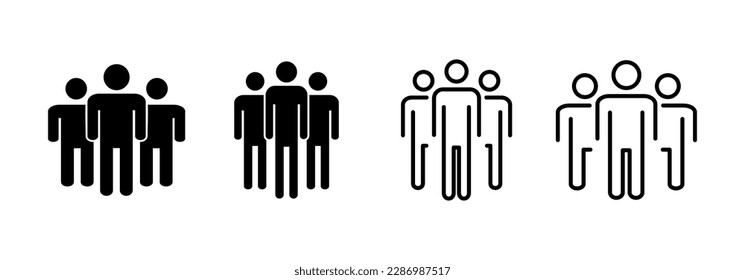People icon vector for web and mobile app. person sign and symbol. User Icon vector