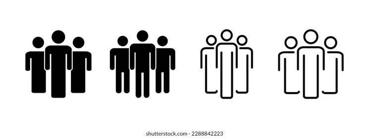 People icon vector for web and mobile app. person sign and symbol. User Icon vector