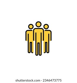 People icon vector for web and mobile app. person sign and symbol. User Icon vector