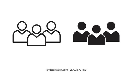 people icon for web design, mobile apps