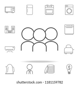 people icon. web icons universal set for web and mobile