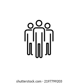 Icono de la gente para aplicaciones web y móviles. signo y símbolo de persona. vector de icono de usuario