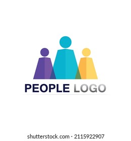 People Icon work group and community logo business and education, family, team work Vector illustration design