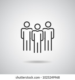 People Icon . work group Team Vector