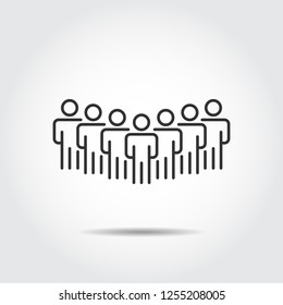 People Icon work group Team Vector