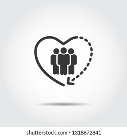 People Icon work group Team Vector