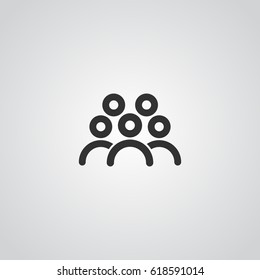 People Icon work group Team Vector
