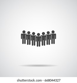 People Icon Work Group Team Vector Illustration