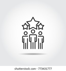 People Icon work group Team Vector