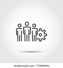 People Icon work group Team Vector